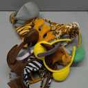 16Pcs Jungle Animal Ears Headbands as Safari Party Favors Wild One Birthday Decorations Plush Animal Headpiece for Kids Adults