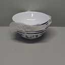 Pack Of 6 Thunder Group Lotus melamine dinnerware collection 70 oz, 9 3/4" rimless bowl