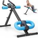 DUMOS Ab Workout Equipment for Home Gym, Exercise Machine Abs Trainer, Full Body Fitness System Adjustable for Abdominal Stomach Training, LCD Display, Knee Protection