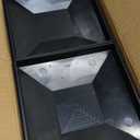 6x6 Post Caps for 5.5inx5.5in Wood Fence Post, Water-Proof UV-Proof Weather Resistance Durable PP Plastic Decking Post Top Cap Cover with Mounting Screws, 12 Pcs, Black