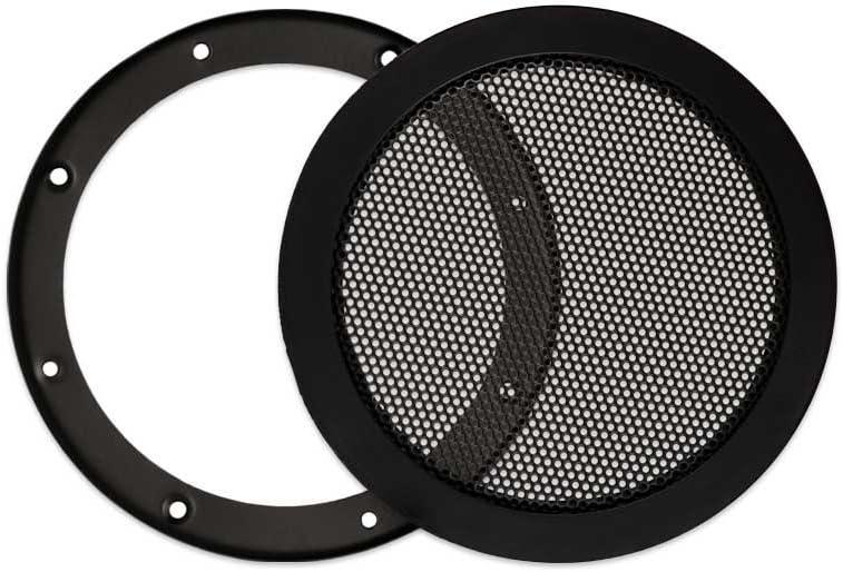 Goldwood Snap On 5.25" Subwoofer Grille Steel Mesh Speaker Woofer Grill Black (SG-M5)