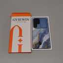 GVIEWIN for Samsung Galaxy S25 Ultra Case with Slide Camera Cover, [Screen Protector] [Shockproof Military Grade Drop Protection] Marble Slim Fit Hard PC Phone Cover S25 Ultra 6.9" 2025 (Serene)