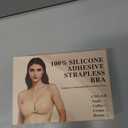 2 x Sticky Adhesive Bra for Women, Strapless Invisible Push Up Brassiere, Reusable Backless Bra for Dress