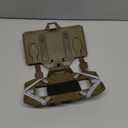 Tactical Gear Plate Carrier Vest Accessories Phone Chest Mount Holder for Screen Size 4.7"-6.7" (tan)