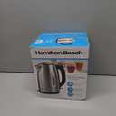 Hamilton Beach Electric Tea Kettle, Water Boiler & Heater, 1.7 Liter, Cordless Serving, 1500 Watts for Fast Boiling, Auto-Shutoff and Boil-Dry Protection, Stainless Steel with LED Light Ring (41037) (1.8 Quarts)