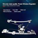 KAX 749-508 Power Window Regulator without Motor Front Left Driver Side Compatible with Town and Country 2008-2016, Grand Caravan 2008-2020, Routan 2009-2014, C/V 2012-2015