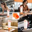 2 x 2PCS Silicone Boots for Owala FreeSip Sway 30oz, 40oz, and FreeSip Tumbler 40oz Bottles, Anti-Slip Protective Sleeve, Enhances Stability & Prevents Scratches, Orange (Orange)