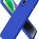 Oakxco for iPhone 14 Plus Case Silicone, Ultra Slim Thin Phone Case for Women Girls, Plain Solid Color Minimalist Aesthetic Cute Girly Design, Soft Rubber Gel TPU with Camera Cover, Royal Blue