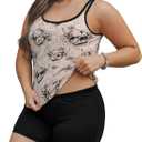 HUNTFAMI Tankinis Swim Suits for Women Two Piece 2025 Womens Bathing Suits Holiday Beachwear Women with Boyshorts (L)