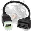 OBD2 Adapter Fit for KTM 6 Pin to 16Pin Motorcycle Diagnostic Cable,Fit for KTM Duke 125/200/690/990LC8/1190 RC8 Motorbike ECU Programming,Work with ELM327 Obdii Code Reader/Scanner