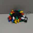 C9 Bulb Christmas String Lights - 50 LED 39Ft Vintage Multicolor String Lights with Timing Function, Extendable, 8 Modes Lighting for Outside Eave Roofline Garland Christmas Tree Decorations