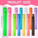 Patelai 60 Pieces 10 ml Plastic Spray Bottles Empty Fine Mist Sprayer Bottles for Travel Essential Oils Perfume Supplies(Multicolored)