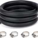 3/8" Heater Hose Coolant Radiator and Clamps | 5FT Straight Coolant Hose with Double Reinforced Structure | SAE 20R3 Standard
