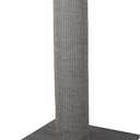 Kitty City Tall Sisal Cat Scratching Post, 32 Durable Scratcher with Sturdy Base & Hanging Jingle Toy, Easy Assembly, Furniture Protection for Indoor Cats - Gray