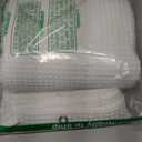 Extra Long Waffle Shower Curtain - White Cotton Texture Fabric Heavyweight Shower Curtain for Bathroom,72Wx84L