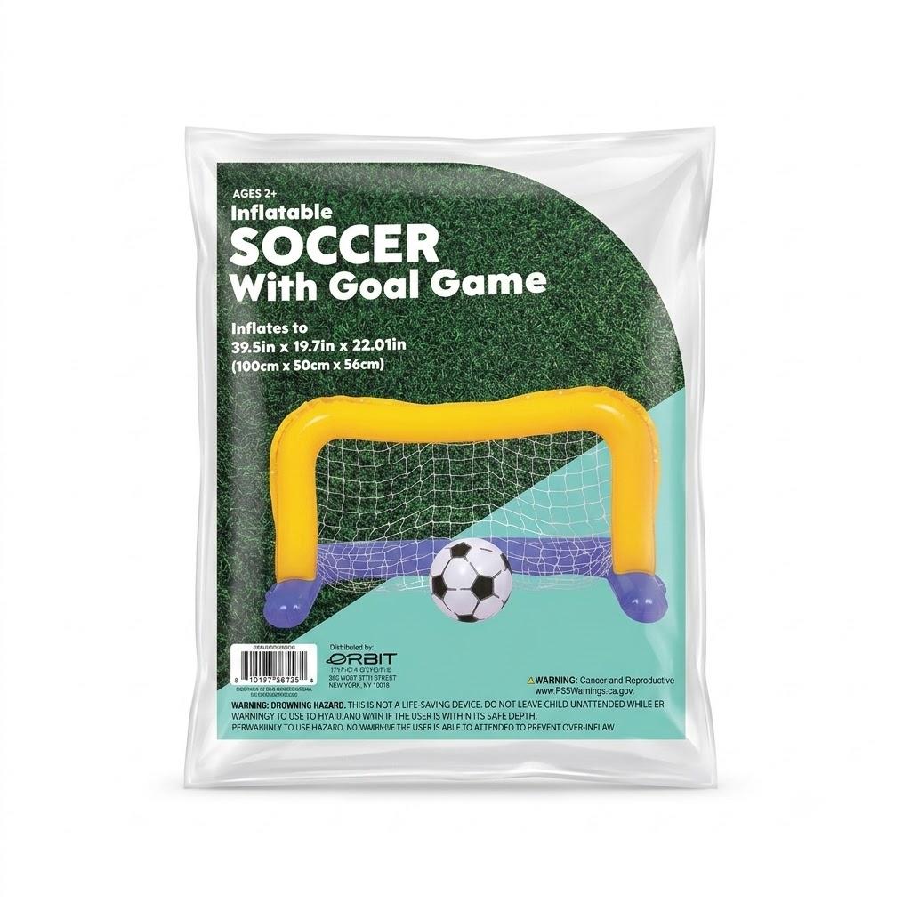 FF05 inflatable soccer game  39.5in *19.7 in*22.01 in, 2 piece