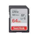SANDISK 64GB Ultra SDXC UHSI Memory Card  Up to 140MB/s, C10, U1, Full HD, SD Card  SDSDUNB064GGN6IN