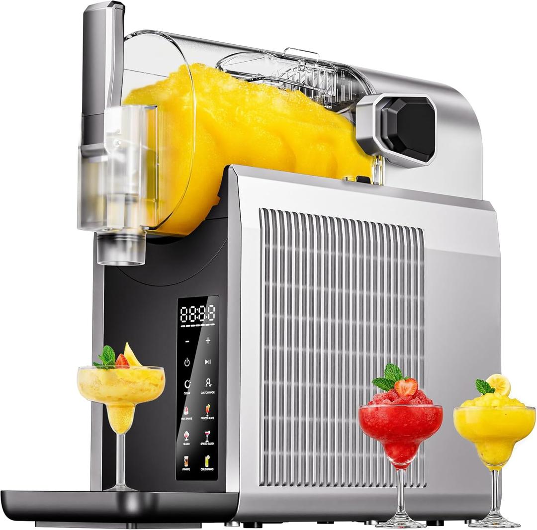 Slushie Machine, EASTPUS 68oz No Ice Needed, Frozen Drink & Soft Serve Maker, Rapid Freeze, 6 Presets, Self-Cleaning  For Slushies, Margaritas, Smoothies, Milkshakes, Frapps & More (2025 Version)