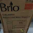 Brio Bottom Loading Water Cooler Dispenser for 5 Gallon Bottles - 3 Temperatures with Hot, Room & Cold Spouts, Child Safety Lock, LED Display with Empty Bottle Alert, Stainless Steel