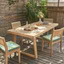 LVTXIII Outdoor Chair Cushions, Water Repellent Patio Furniture Cushions Outdoor Square Chair Pads with Ties for Dining Chairs and Garden Furniture Decoration, 18.5"x16"x2" Set of 4, Damask Green