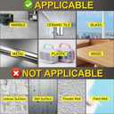 3 x 1.18IN*9.85 FT Nano Grip Tape Double Sided Tape Heavy Duty, Clear Mounting Tape Picture Hanging Adhesive Strips, Wall Tape for Poster, Rug, Picture Hanging, Office&Outdoor