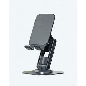 Portable Two-Shaft Mobile Stand, Height and Angle Adjustable Phone Stand with Metal Base,360 rotatable and Foldablecell Phone Holder