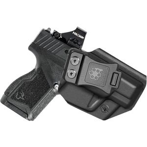 Amberide IWB Kydex Holster for Taurus GX4, Concealed Carry, Optics Ready, Adjustable Cant, Posi-Click Retention, Made in USA (IWB Black, Left Hand Draw)