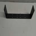 2-Pack Heavy Duty L Brackets 6x6x3 Inch , Extra Thick 5MM Solid Steel Right Angle Bracket for Wood Shelf, Furniture, DIY Craft, Fireplace Mantel, Post to Beam Connector, Black, Max Load 200lBS