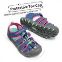 DREAM PAIRS Boys Girls Toddler 181105K Blue Fuchsia Mint Athletic Outdoor Summer Sandals Size 9 M US Toddler
