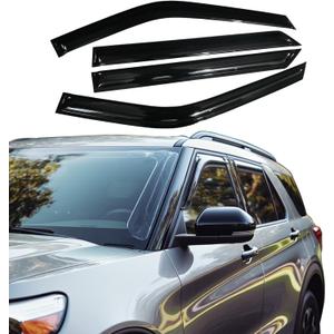Rain Guards Side Window Visor Vent Outside Mount Fits for Ford Explorer 2020 2021 2022 2023 2024 2025 2026