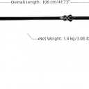 Sword Valley SAO Konno Yuuki Zekken Sword - 106 cm/41.73" - Blade Carving Rune Symbols - Carbon Steel Blade - Hand Forged with Exquisite Details - Cosplay Prop Anime Sword