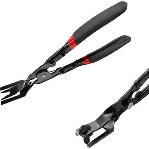 Panel Clip Removal Plier, Automotive Door Panel Upholstery Trim Clips Removal Tool Pliers, Remove Push Pin and Press in Trim Clip Fasteners Lift Action Plier, Car Accessories (Black)