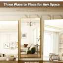Furnbar Full Length Mirror, 79"x32" Full Body Mirror, Floor Mirrors with Stand, Body Mirrors Standing Hanging Leaning Against Wall,Aluminum Frame Mirrors for Bedroom Cloakroom,Living Room,Gold