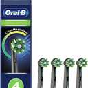 Crossaction Electric Toothbrush Replacement Brush Head Refills, Black , 4 Count (Pack of 1)