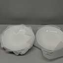 Bone China Pasta Bowls Set of 4, 23.5oz Soup Bowls White Salad Bowl, 8 inch Pasta Bowls Lightweight Wide Shallow Kitchen Plates for Serving Dinner - Microwave Dishwasher Safe, Kitchen Gifts