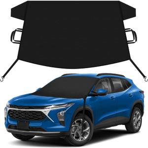 EcoNour Car Snow Cover Compatible for Chevrolet Trax | Windshield Cover for Ice and Snow with S-Hook Straps | Heavy-Duty 600D Oxford Winter Car Cover, Waterproof & Anti-Slip