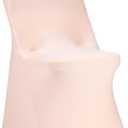 Peomeise Stretch Spandex Folding Chair Cover for Wedding Party Dining Banquet Event (Blush Pink,25pcs)