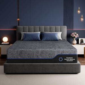 Marsail Queen Size Cooling 10-inch Cooling Gel Memory Foam Mattress, CertiPUR-US Certified
