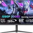 INFIEVO 24 Inch Gaming Monitor 165Hz 1ms FreeSync HDR 99% sRGB FHD 1080P Computer Monitor Built-in Speakers, HDMI DP Ports Eye Care Tilt Adjustable, VESA Compatible