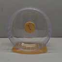 Niteangel Super-Silent Hamster Exercise Wheels - Quiet Spinner Hamster Running Wheels with Adjustable Stand for Hamsters Gerbils Mice Or Other Small Animals (M, Transparent)