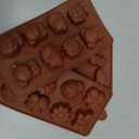 3 x Silicone Molds Non-stick Chocolate Candy Mold,Soap Molds,Silicone Baking mold Making Kit, Set of 3 Forest Theme with Different Shapes Animals,Lovely & Fun for Kids