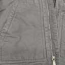 Carhartt Men's Loose Fit Washed Duck Sherpa-Lined Mock-Neck Vest (Large, Gravel)