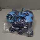 2PM SPORTS Inline Skates for Kids Boys Ages 4-8 8-12 4-7 7-12 10-14 with Light Up Wheels, Adjustable Kids Roller Skates Blades for Beginners Youths Black & Blue, Small - Little Kid ((9C-12C US)