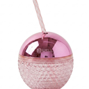 B•WELL Pink Disco Ball Tumbler Water Bottle