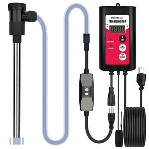 3000W Immersion Water Heater Portable Electric Large Pool & Bathtub Fully Submersible Water Heater with Thermostat, GFCI Leakage Protection for Hot Tub, Above Ground Pool, baptismal Pool