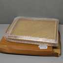 2 Pack Bamboo Serving Tray with Handles, Portable Bed Tray for Breakfast Dinner, Eating Trays for Living Room,Restaurants