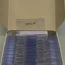 Anjmd 50 Pieces Pin Style Name Badge Holders Name Tags with Pins Clear Plastic Name Tag Holder Name Badge Holders with 50 Pcs Inserts Fit Card (3.58x2.16 inch)