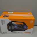 TENMIYA Portable Bluetooth Speaker with Subwoofer, Wireless Speakers with Booming Bass, FM Radio, RGB Lights, EQ, Stereo Sound, 10H Playtime, 30W Loud Speaker for Home, Outdoor, Party, Travel, Camping, Gifts