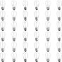 Meconard 36 Pack S14 LED Bulbs for Outdoor String Lights, Shatterproof Replacement Edison Bulbs for Patio String Lights Outdoor Waterproof, Warm White 2200K, Non-Dimmable, E26 Standard Base