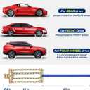 Snow Tire Chains for Car SUV Pickup Trucks, Universal Car Snow Chains, Snow Traction for Tires, Fit for Tire Width 195 205 215 220 225 235 240 245 255 265